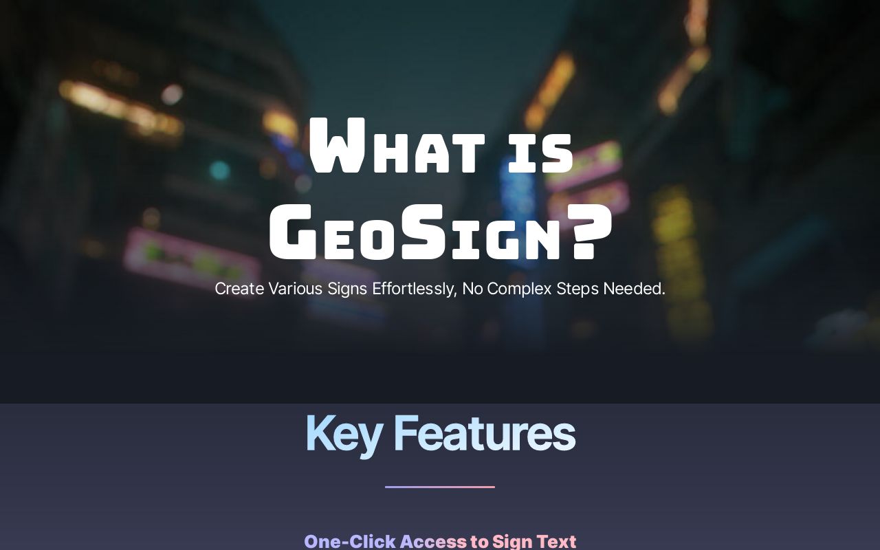 GeoSign